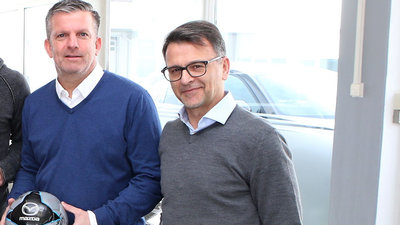 Austrias Sportlicher Leiter Matthias Imhof und Präsident Ivo Peric