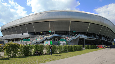 Das Wörthersee-Stadion in Waidmannsdorf