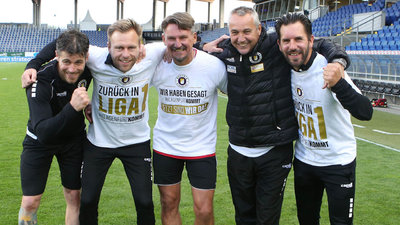 Manuel Trattnig, Martin Lassnig, Thomas Lenuweit, Peter Pacult und Sandro Zakany bleiben das Trainer-Team.