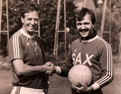 Ewald Türmer mit Trainer Walter Ludescher