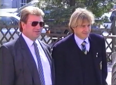 Jürgen Klinsmann und Präsident Wetzl
