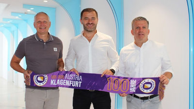 Geschäftsführer Harald Gärtner, Gesellschafter Zeljko Karajica und Sportdirektor Matthias Imhof